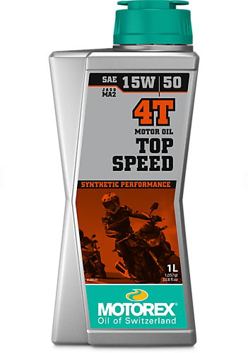 MOTOREX Motor Yağı TOP SPEED 4 Zamanlı (4T) SAE 10W/40 MA2