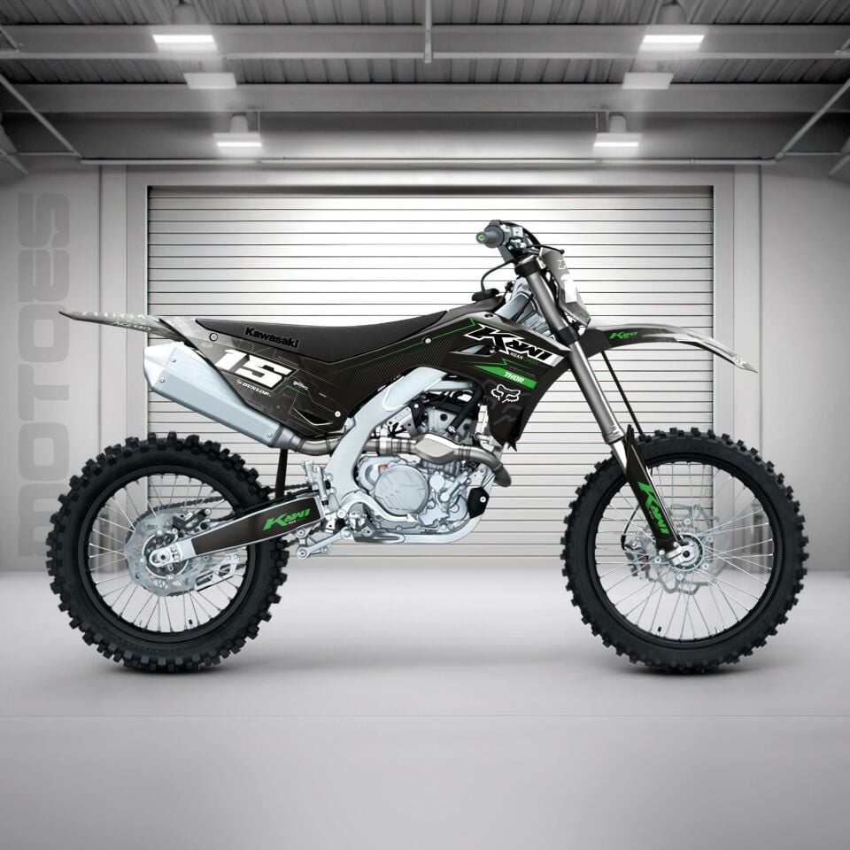 Kawasaki KXF Modelleri için Grafik Kiti KXF 250 2006-2008 - Standart Matte