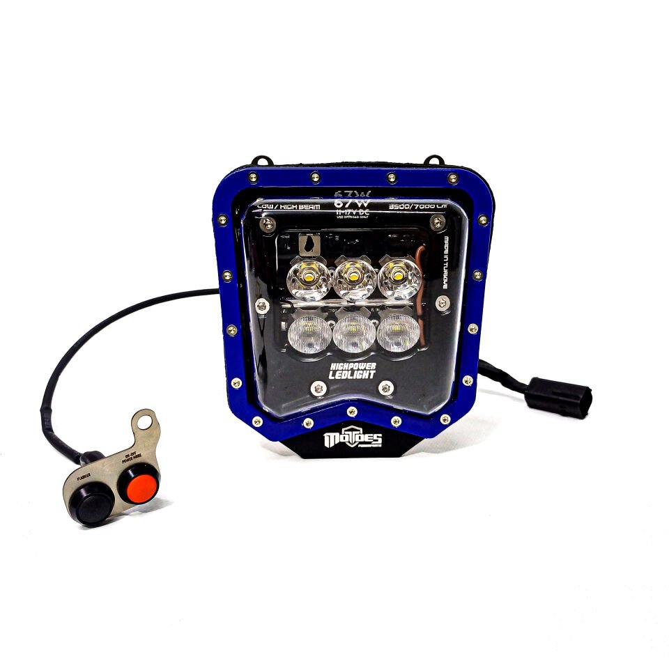Husqvarna 2024-2025 Motoes HighPower Led Far M6 Serisi Blue