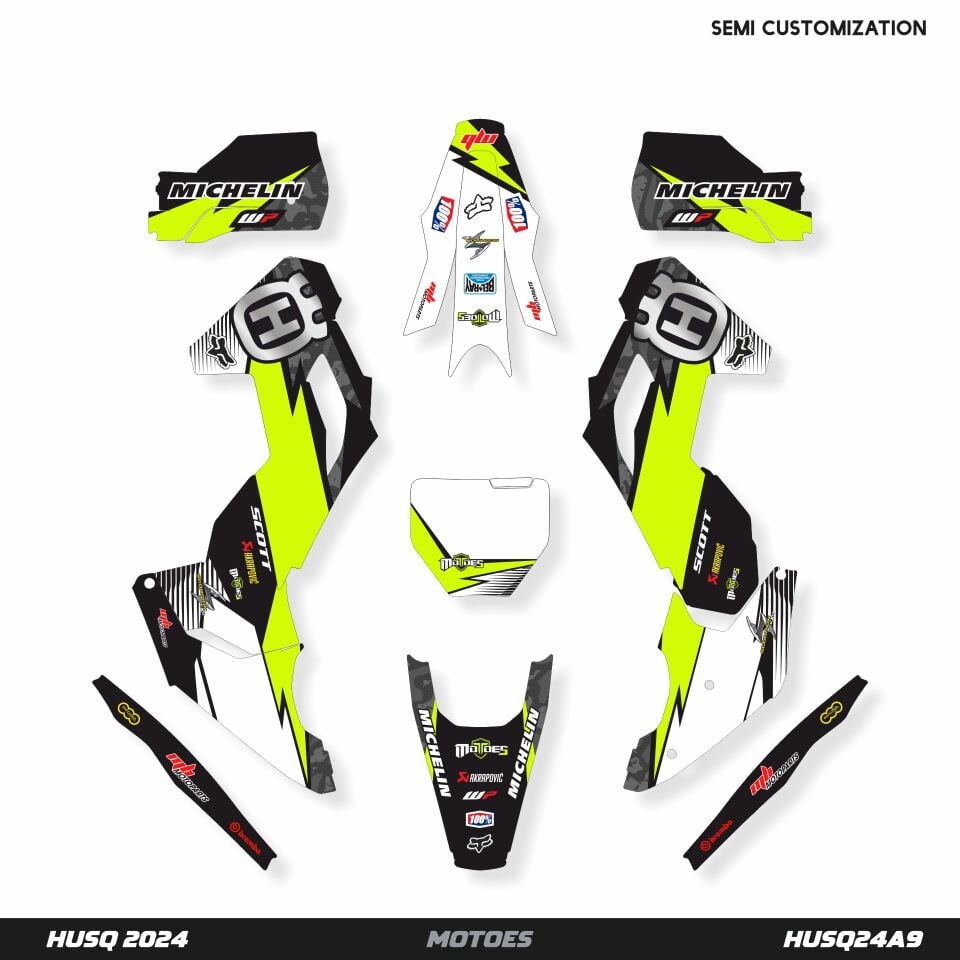 Husqvarna Modelleri için Grafik Kiti - Asit Krom