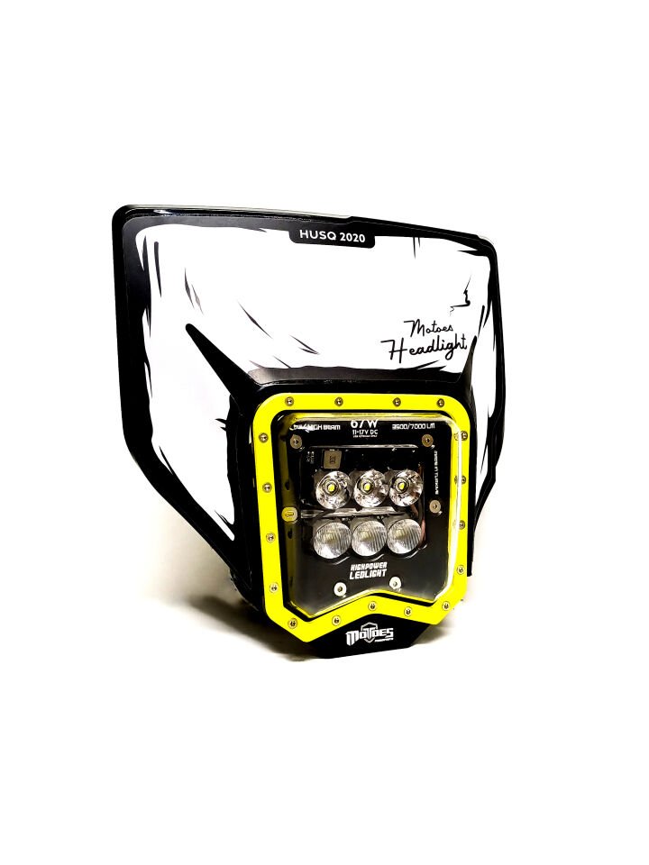 Husqvarna 2024-2025 Motoes HighPower Led Far M6 Serisi Black