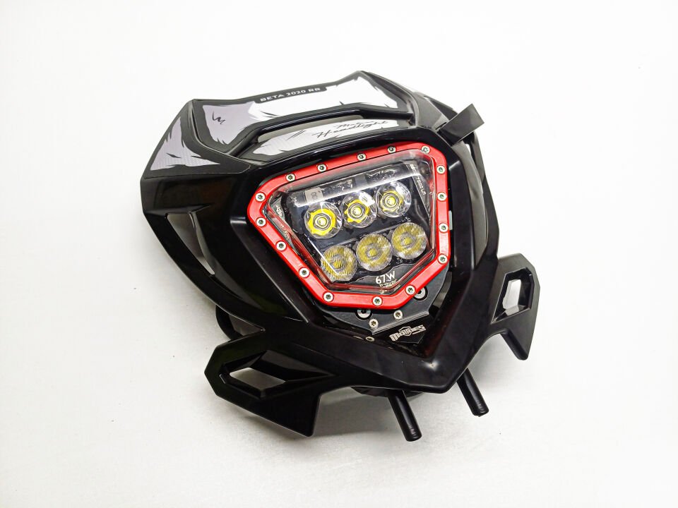 BETA RR-XTRAINER 2020-2024 Motoes HighPower LED Far M6 Serisi Black