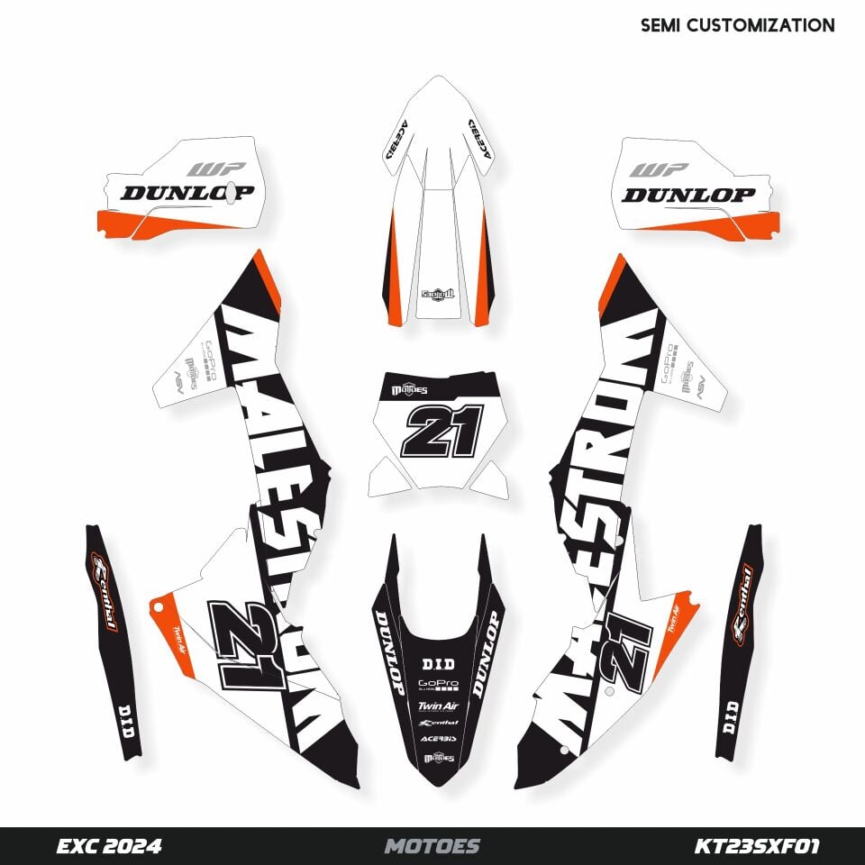 KTM Modelleri için Grafik Kiti - Cyber Rift