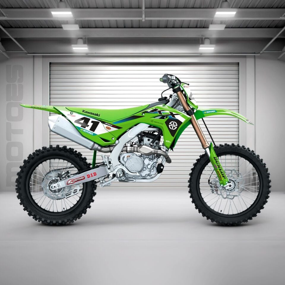 Kawasaki KXF Modelleri İçin Grafik Kiti KXF 250 2021-2024 - Standart Gloss