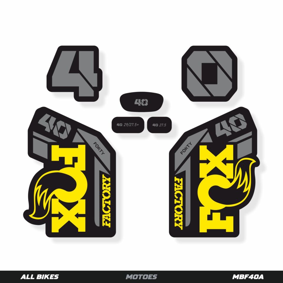 FOX 40 MTB ÇATAL ÇIKARTMA SETİ