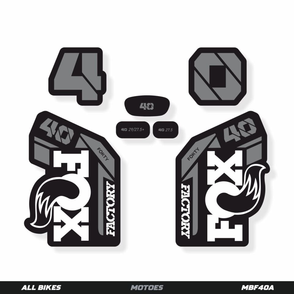 FOX 40 MTB ÇATAL ÇIKARTMA SETİ