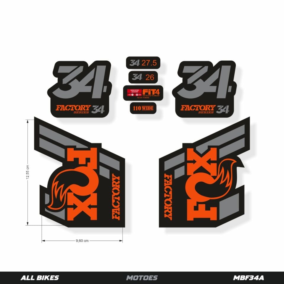 FOX 34 MTB ÇATAL ÇIKARTMA SETİ