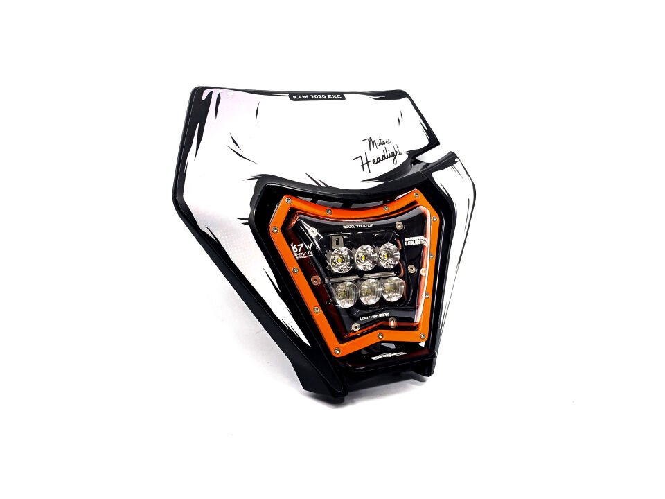 KTM 2017-2023 Motoes HighPower Led Far M6 serisi ORANGE