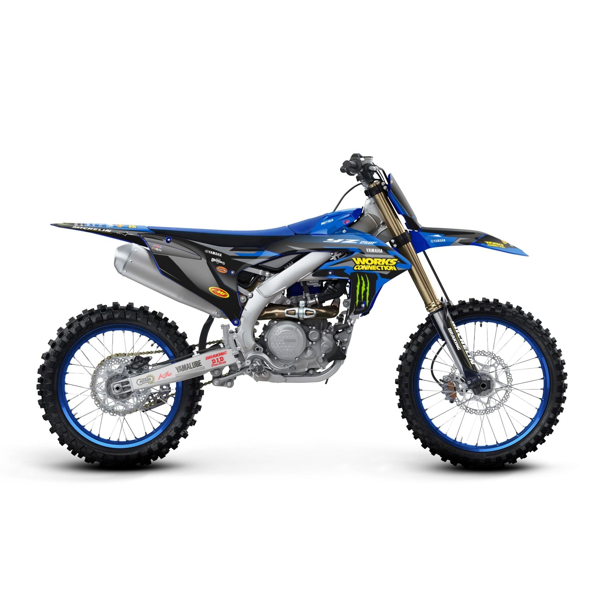 Yamaha YZ Modelleri İçin Grafik Kiti YZF 250 2010-2013 - Standart Gloss - Full Coverage