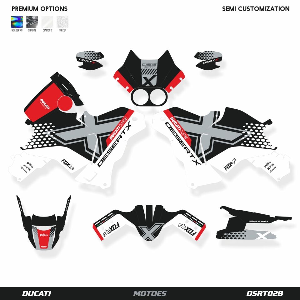 DUCATI DESERT X'E UYGUN GRAFİK KİT