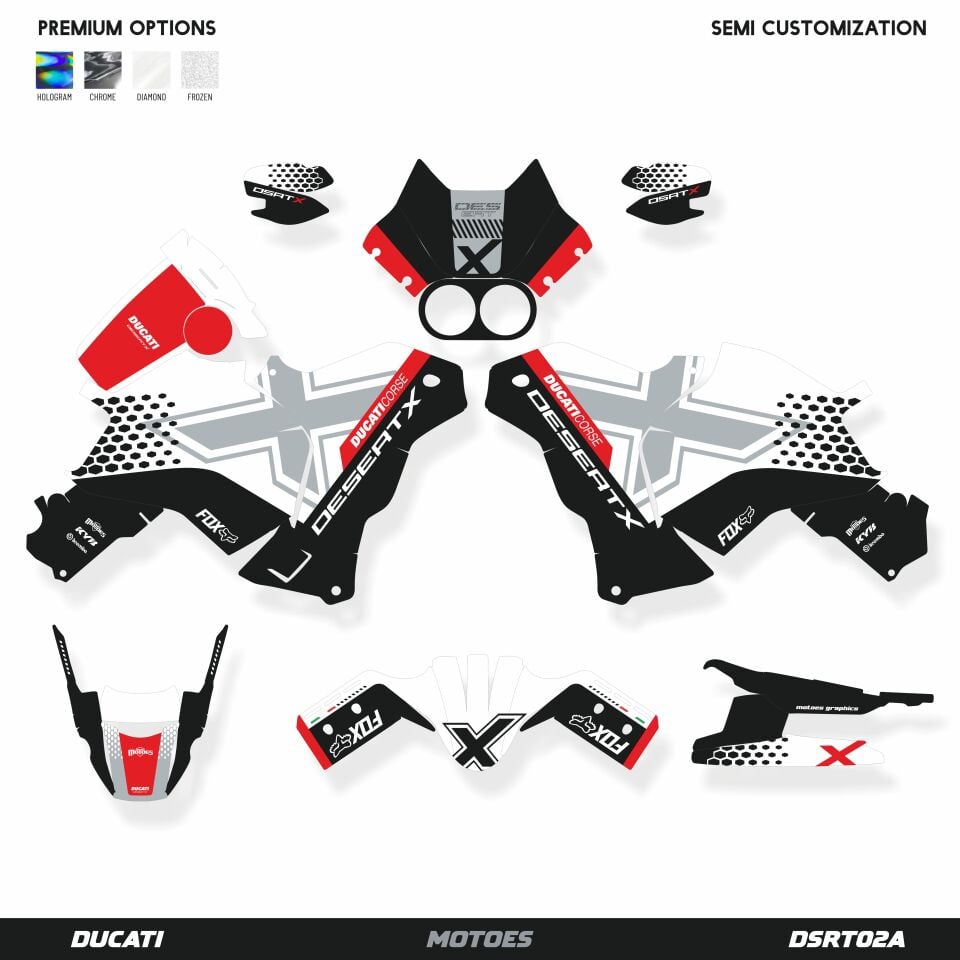 DUCATI DESERT X'E UYGUN GRAFİK KİT