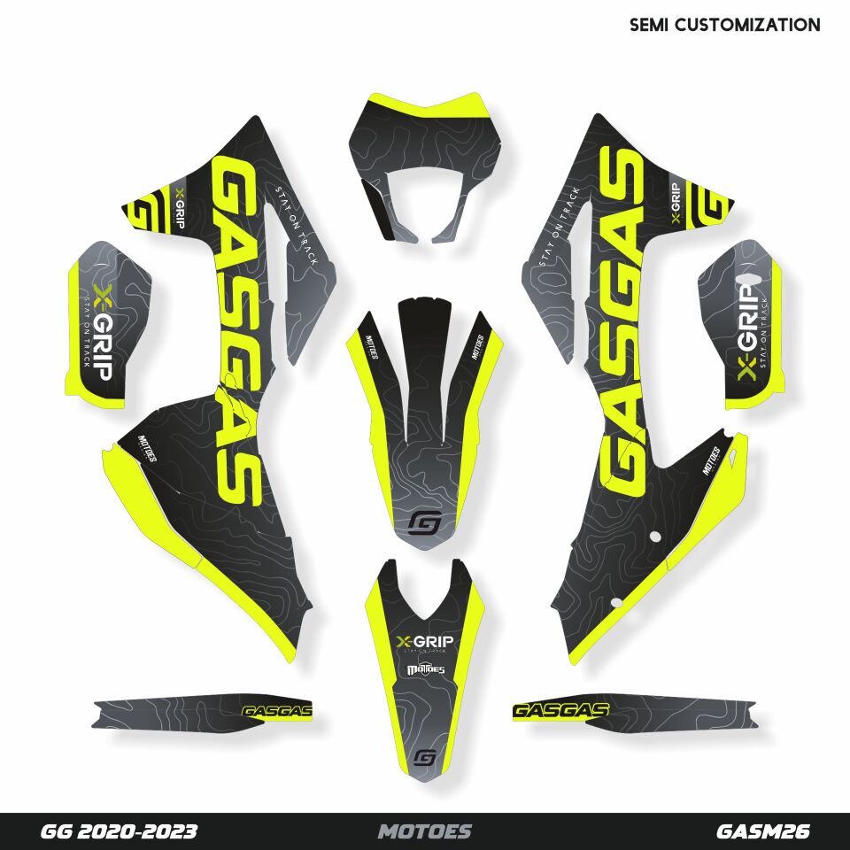 Gasgas Modelleri için Grafik Kiti EC 2018-2020 - Standart Mat