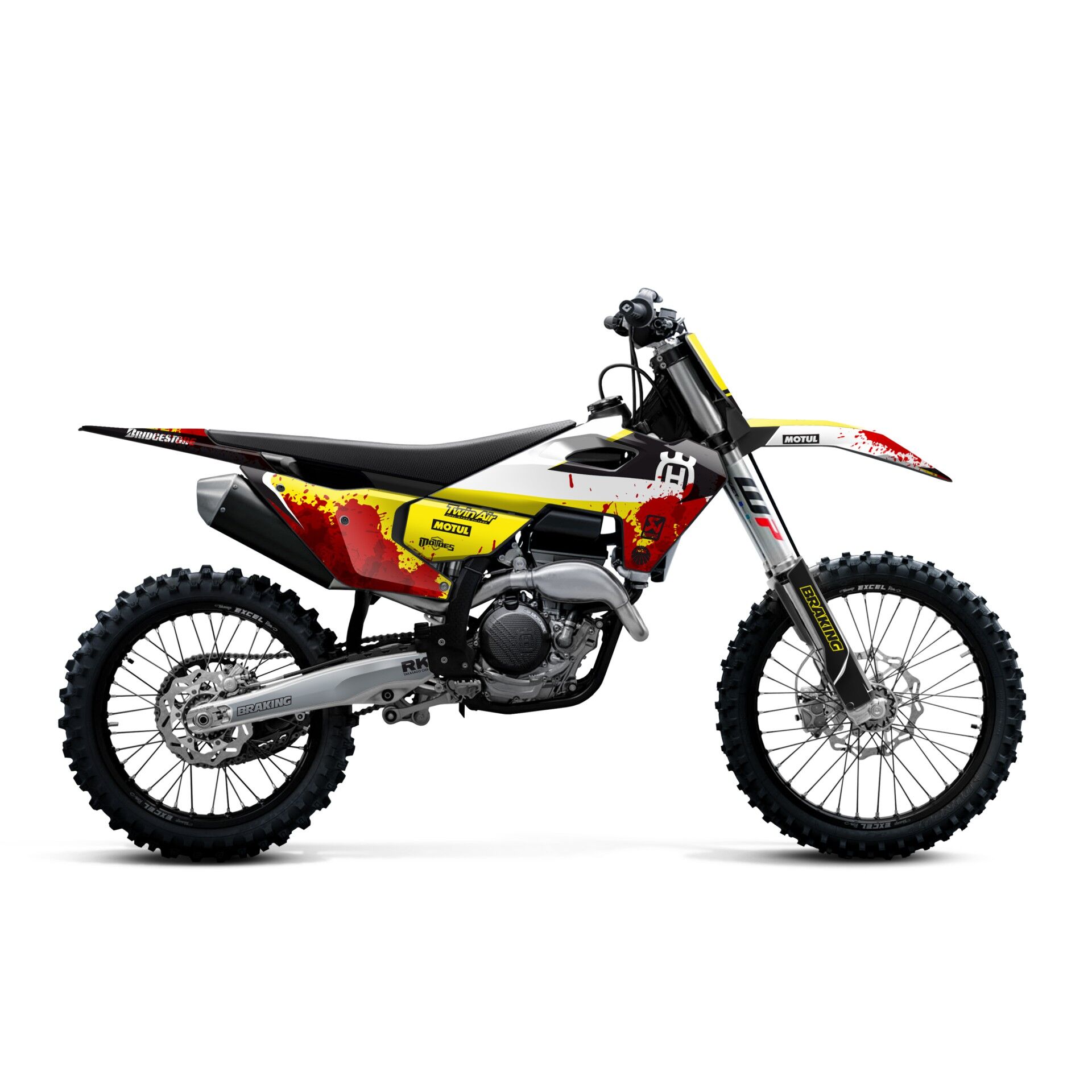 Husqvarna Modelleri için Grafik Kiti - Revenge Code TE-FE 2020-2023 - Standart Parlaklık