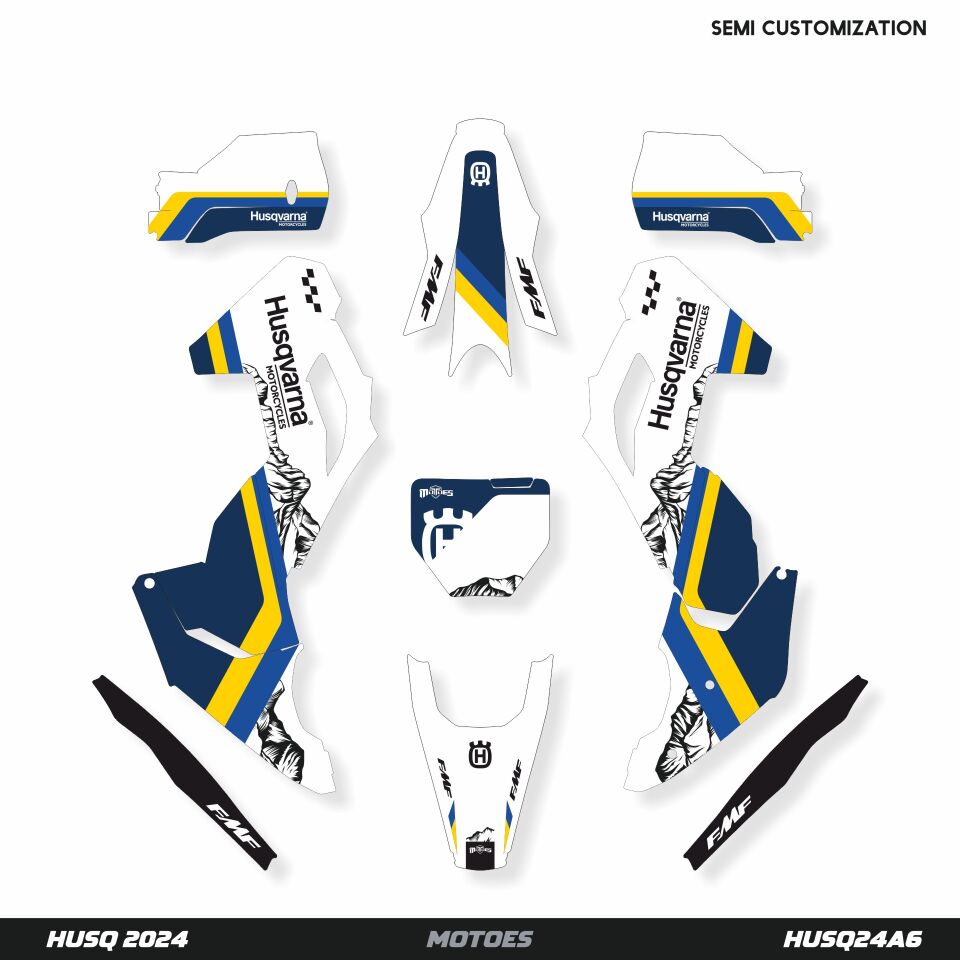 Husqvarna Modelleri için Grafik Kiti TC-FC 2019-2022 - Standart Parlaklık