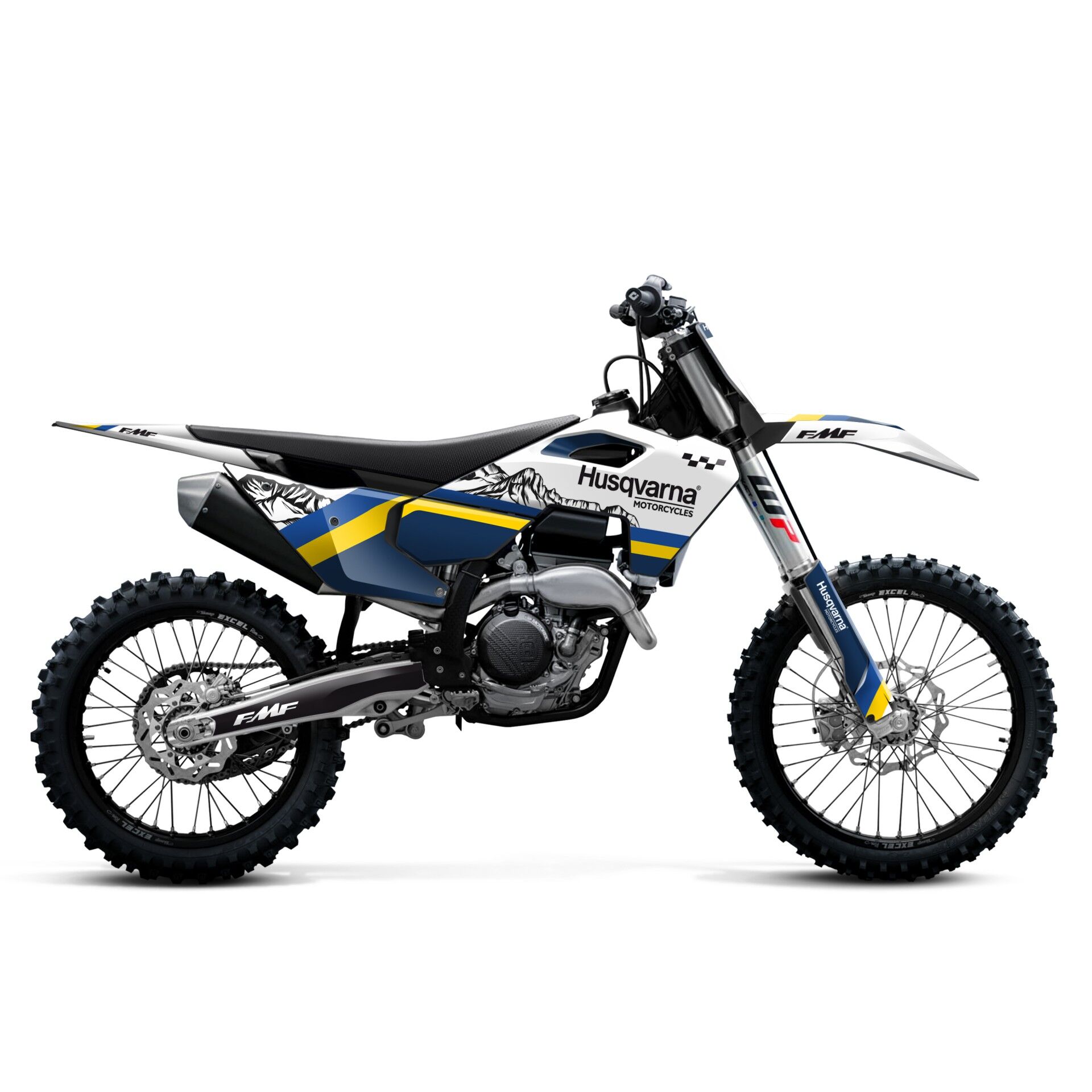 Husqvarna Modelleri için Grafik Kiti 901 Norden - Standart Mat