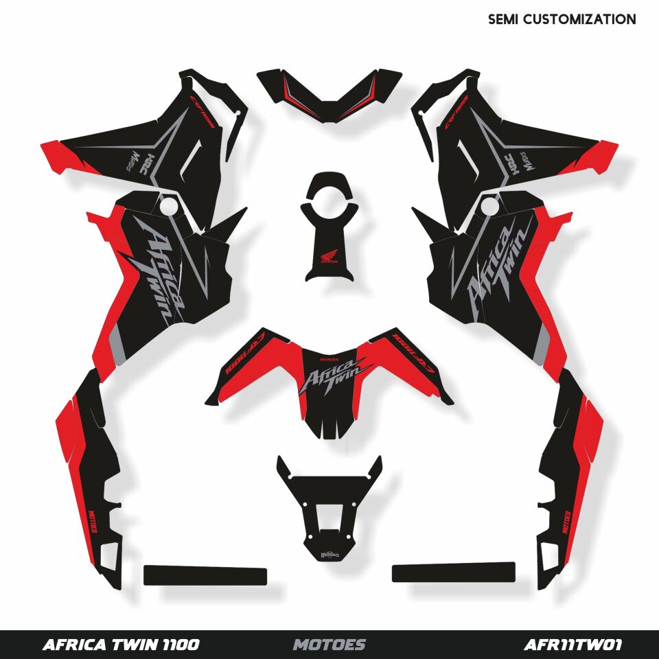 Honda Africa Twin için Grafik Kiti Africa Twin 2016-2019 - Standart Mat