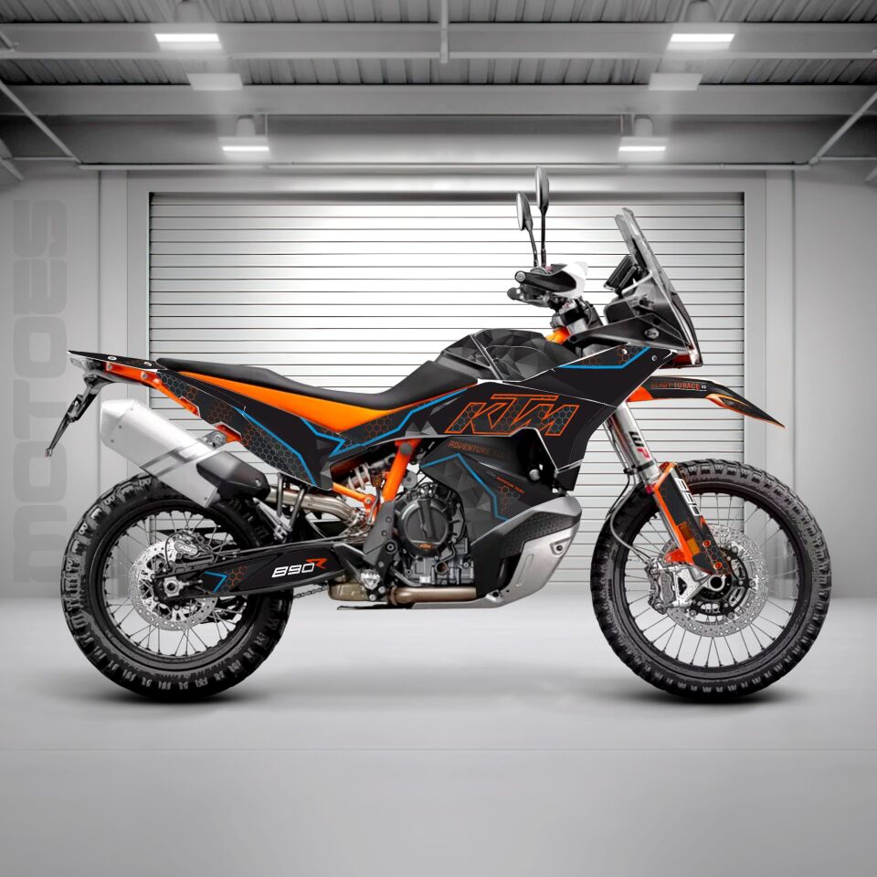 KTM ADV Modelleri için Grafik Kiti 1290 Super Adventure S 2021-2024 - Standart Gloss - #0000ff:BLUE