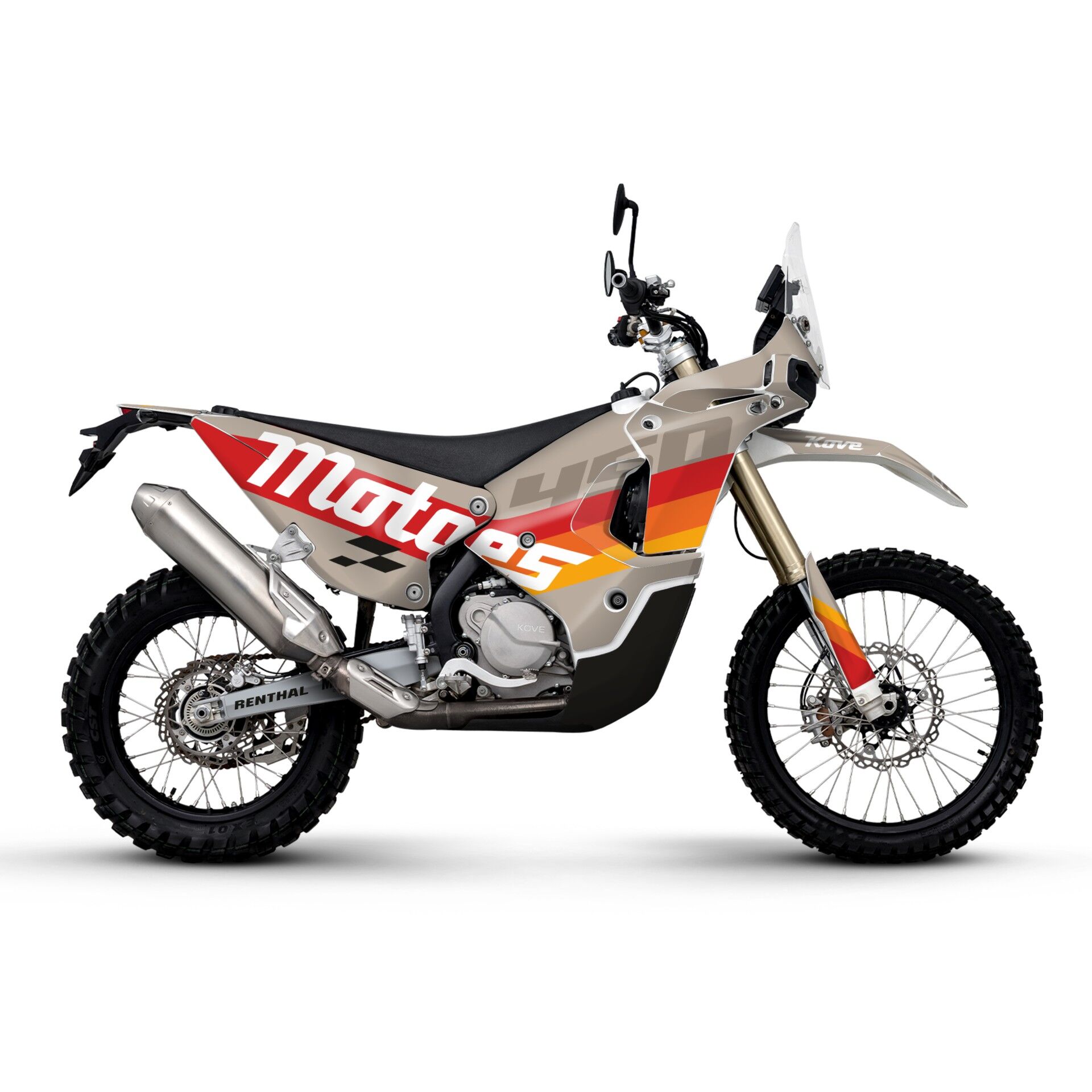 Kove 450 Rally Modeli için Grafik Kiti 450 Rally 2022-2024 - Standart Parlaklık