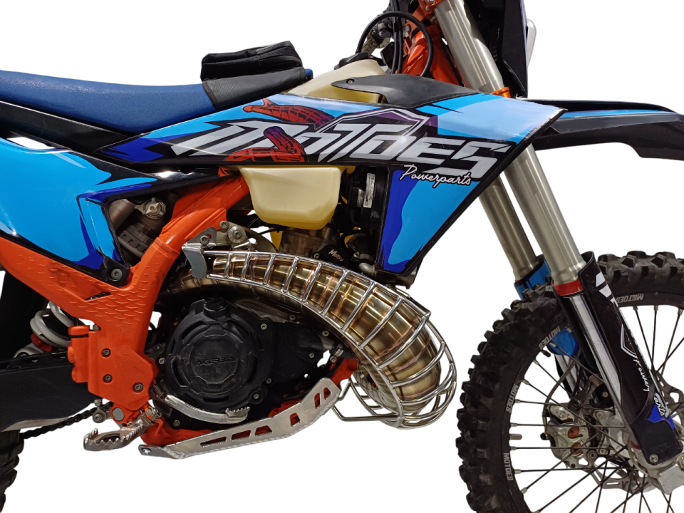 Motoes Tork Borusu KTM-HSQ-GG 2023-26 TBI için Tel Salyangoz Koruma Karter koruma + Tel koruma