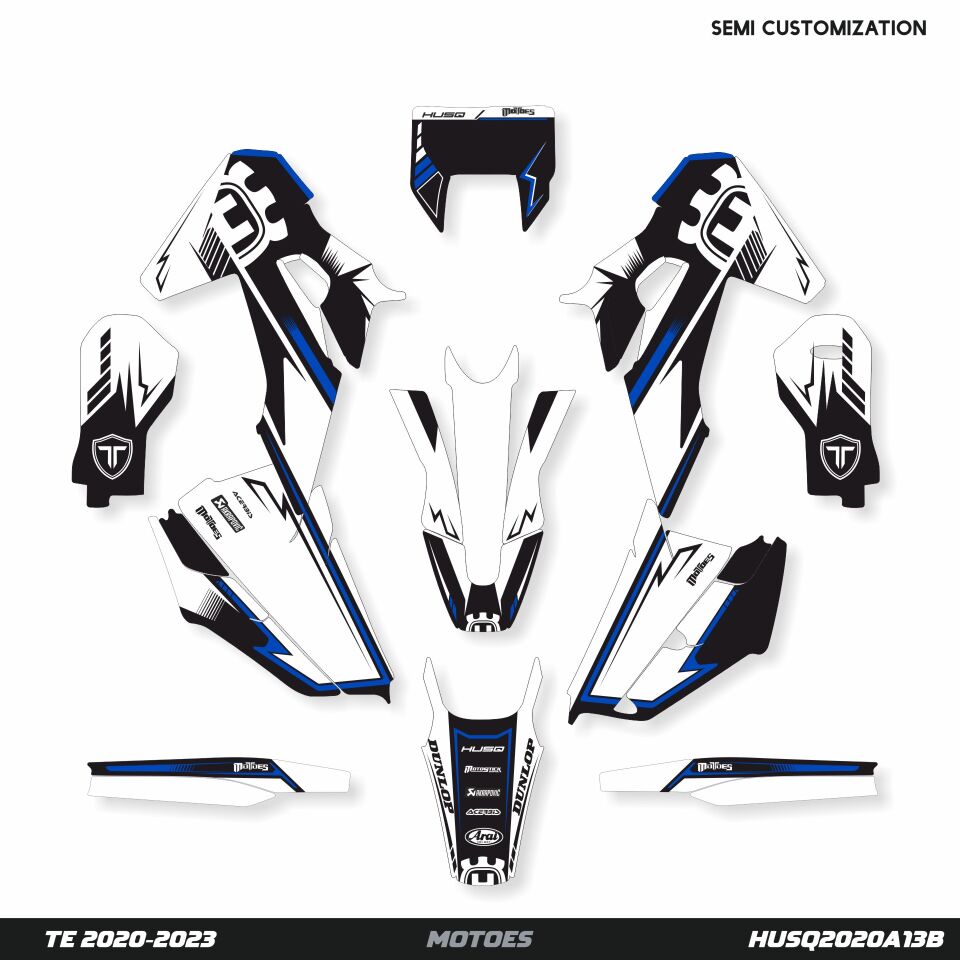 Husqvarna Modelleri için Grafik Kiti TE-FE 2017-2019 - Standart Mat - Seçenek 2