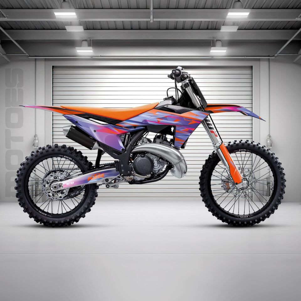 KTM Modelleri için Grafik Kiti - Purple Blossom SX 65 2016-2023 - Standart Parlaklık