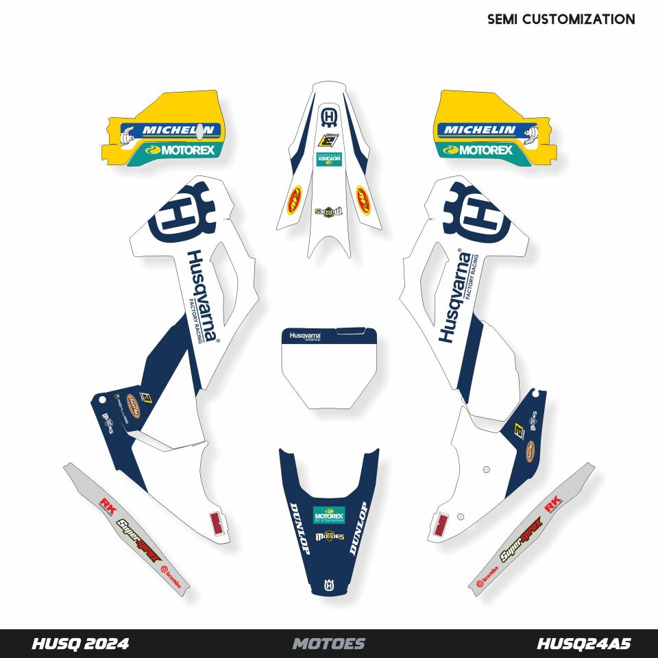 Husqvarna Modelleri için Grafik Kiti TC-FC 2019-2022 - Standart Parlaklık
