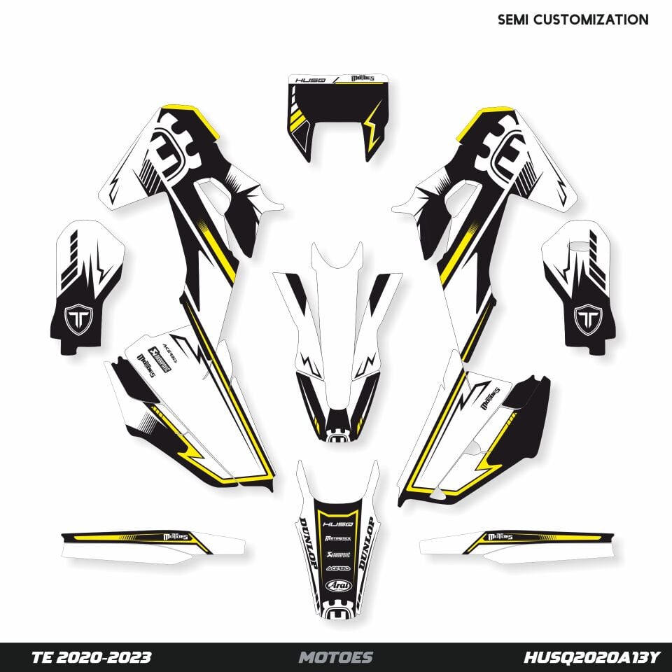 Husqvarna Modelleri için Grafik Kiti TC-FC 2019-2022 - Standart Mat - Seçenek 3
