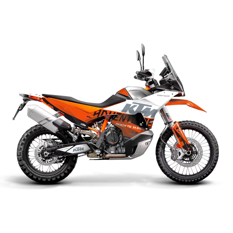 KTM ADV Modelleri için Grafik Kiti 390 Adventure 2020-2024 - Standart Matte - BEYAZ