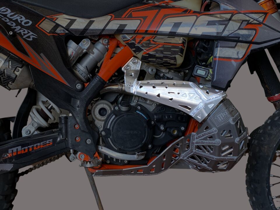 KTM HUSQVARNA GASGAS 2T 2020-2023 Salyangoz Koruma Üst Uzatma SILVER (natural)