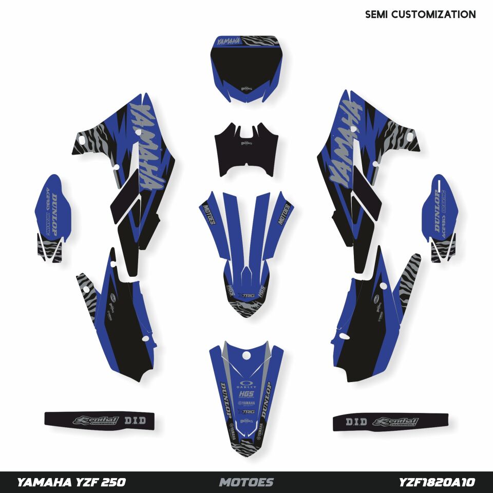 Yamaha YZ Modelleri için Grafik Kiti YZF 450 2023-2025 - Standart Gloss