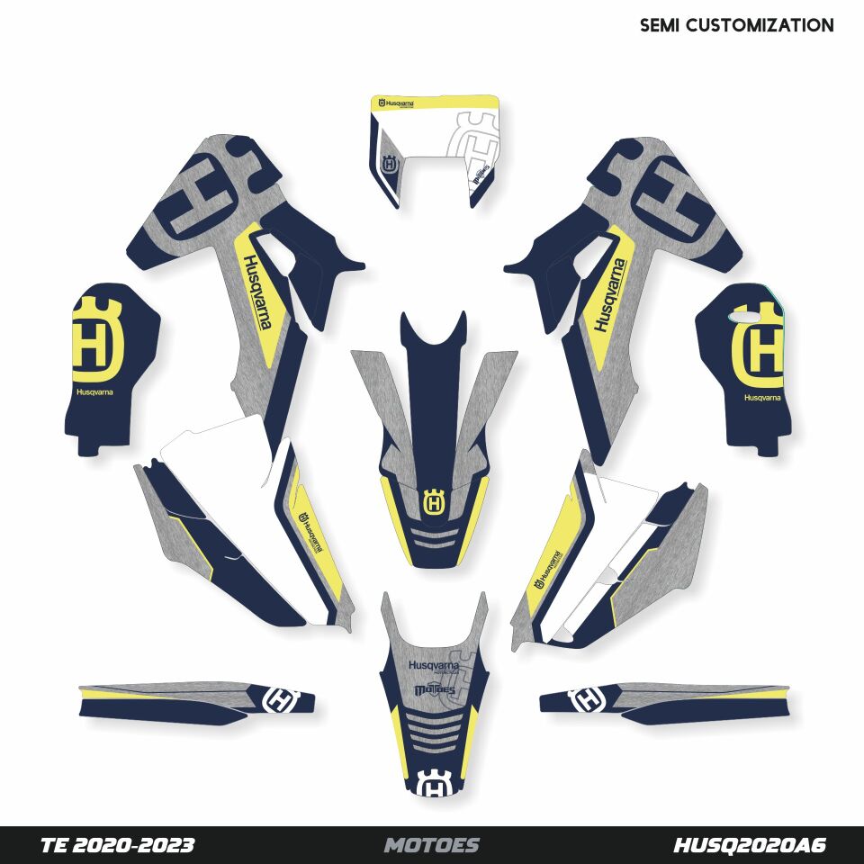 Husqvarna Modelleri için Grafik Kiti TC85 2018-2024 - Standart Mat
