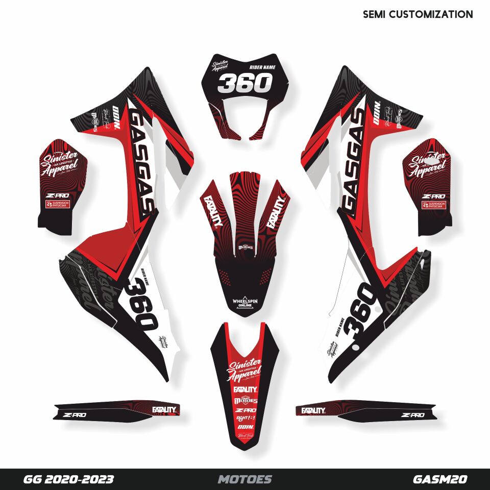 Gasgas Modelleri için Grafik Kiti EC 2010-2011 - Standart Parlaklık