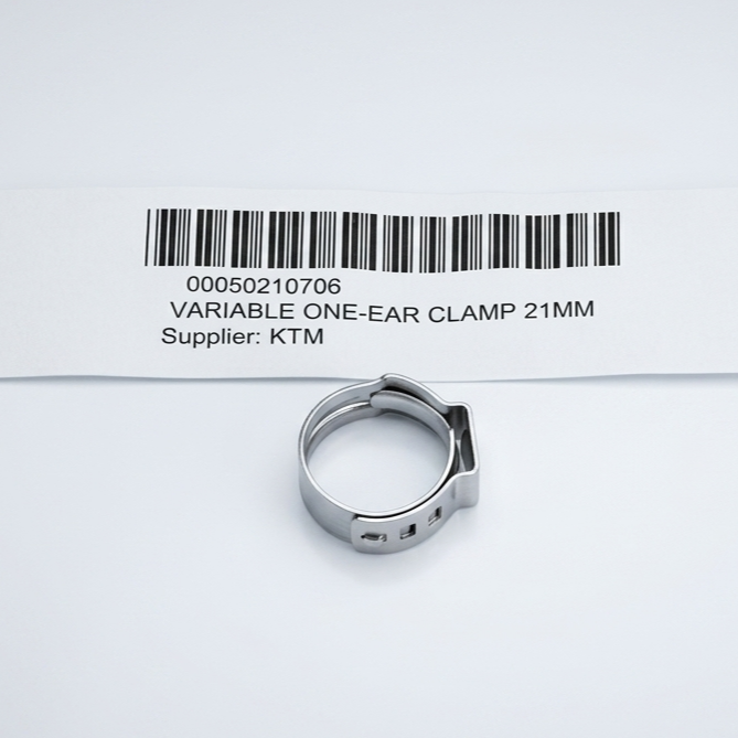 KTM Tek Kulaklı Ayarlı Kelepçe 21mm