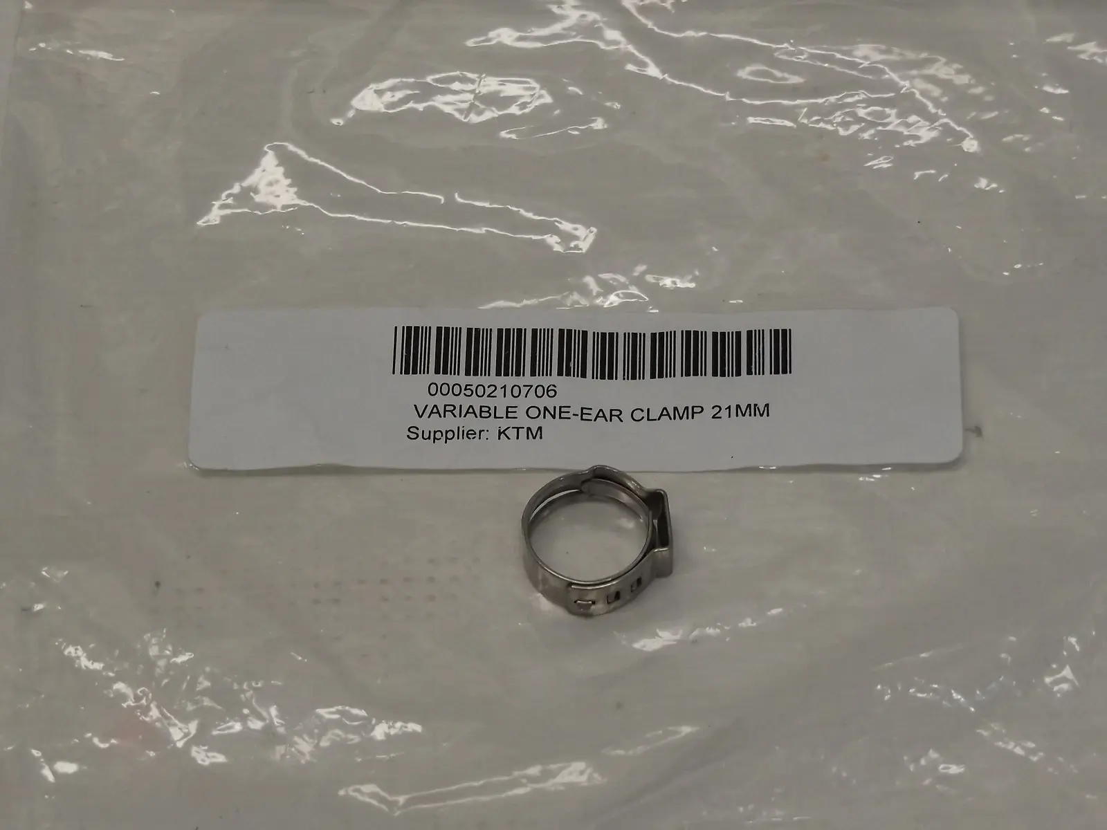 KTM Tek Kulaklı Ayarlı Kelepçe 21mm