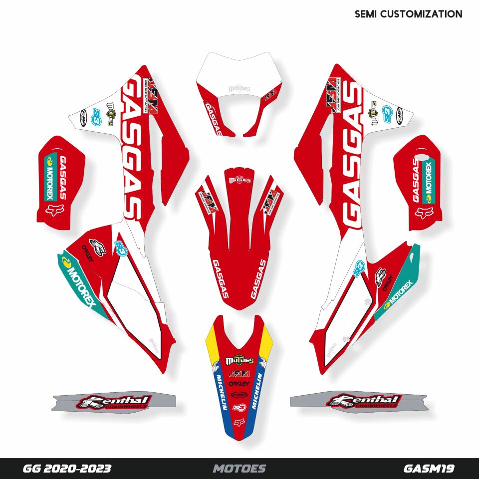 Gasgas Modelleri için Grafik Kiti MC 85 2021-2024 - Standart Mat