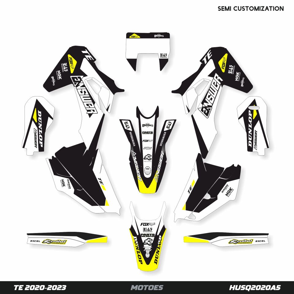Husqvarna Modelleri için Grafik Kiti TC-FC 2019-2022 - Standart Parlaklık