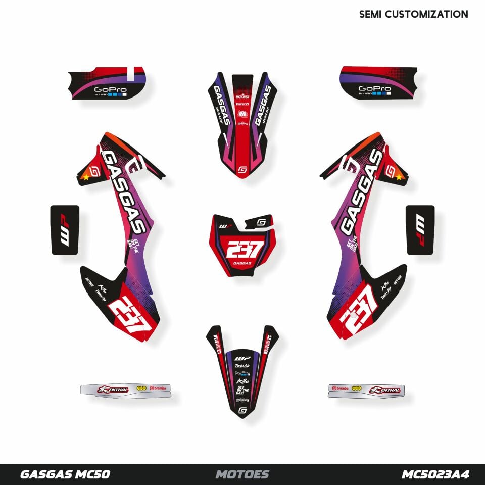 Gasgas MC50 Modeli Grafik Kiti