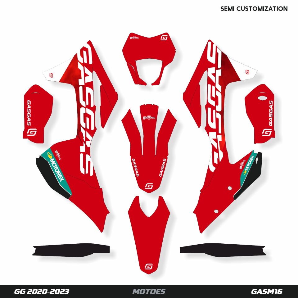 Gasgas Modelleri için Grafik Kiti MC 65 2021-2023 - Standart Mat