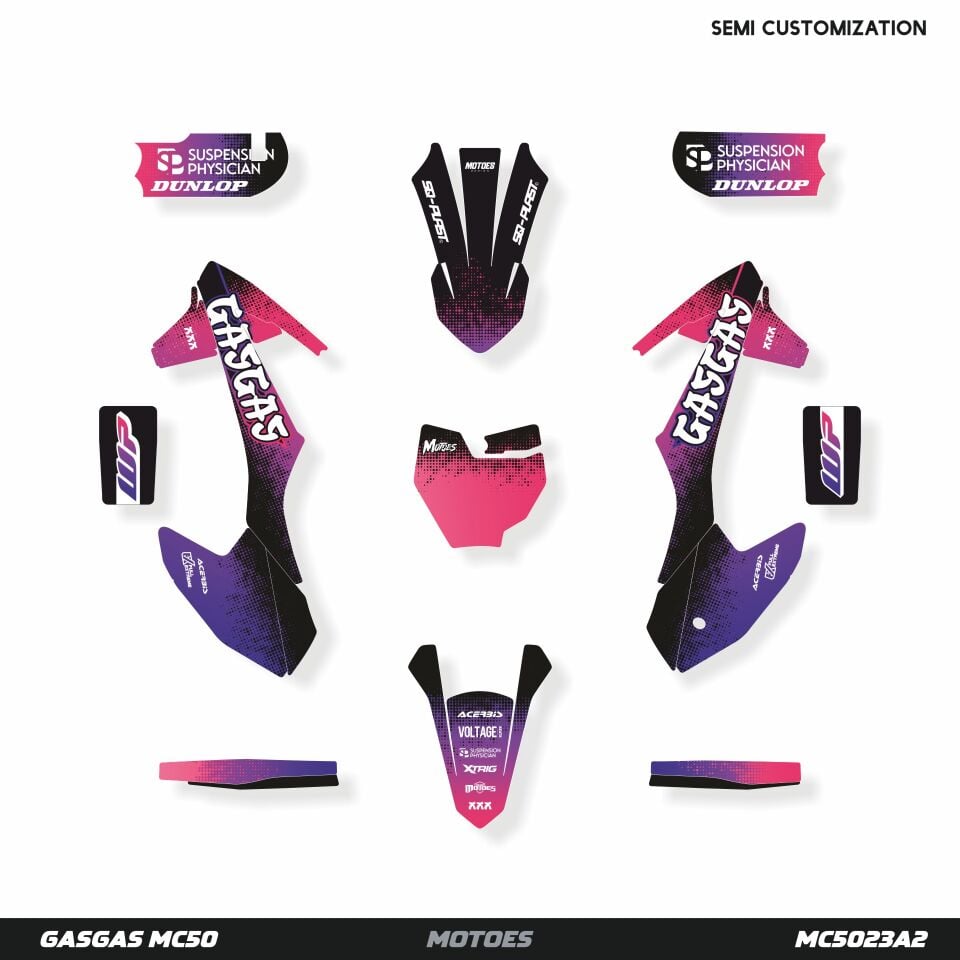 Gasgas MC50 Modeli için Grafik Kiti