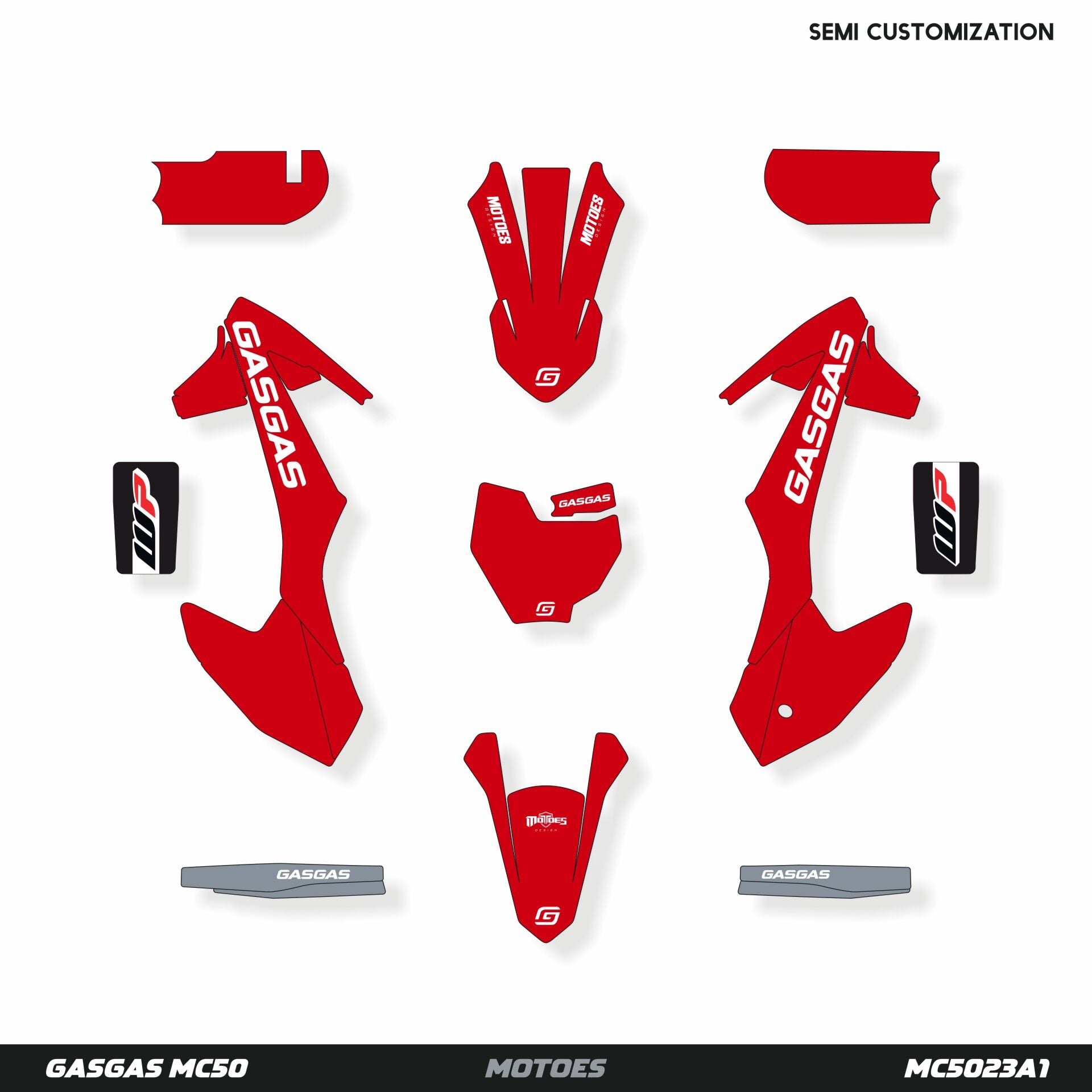 Gasgas MC50 Modeli Grafik Kiti