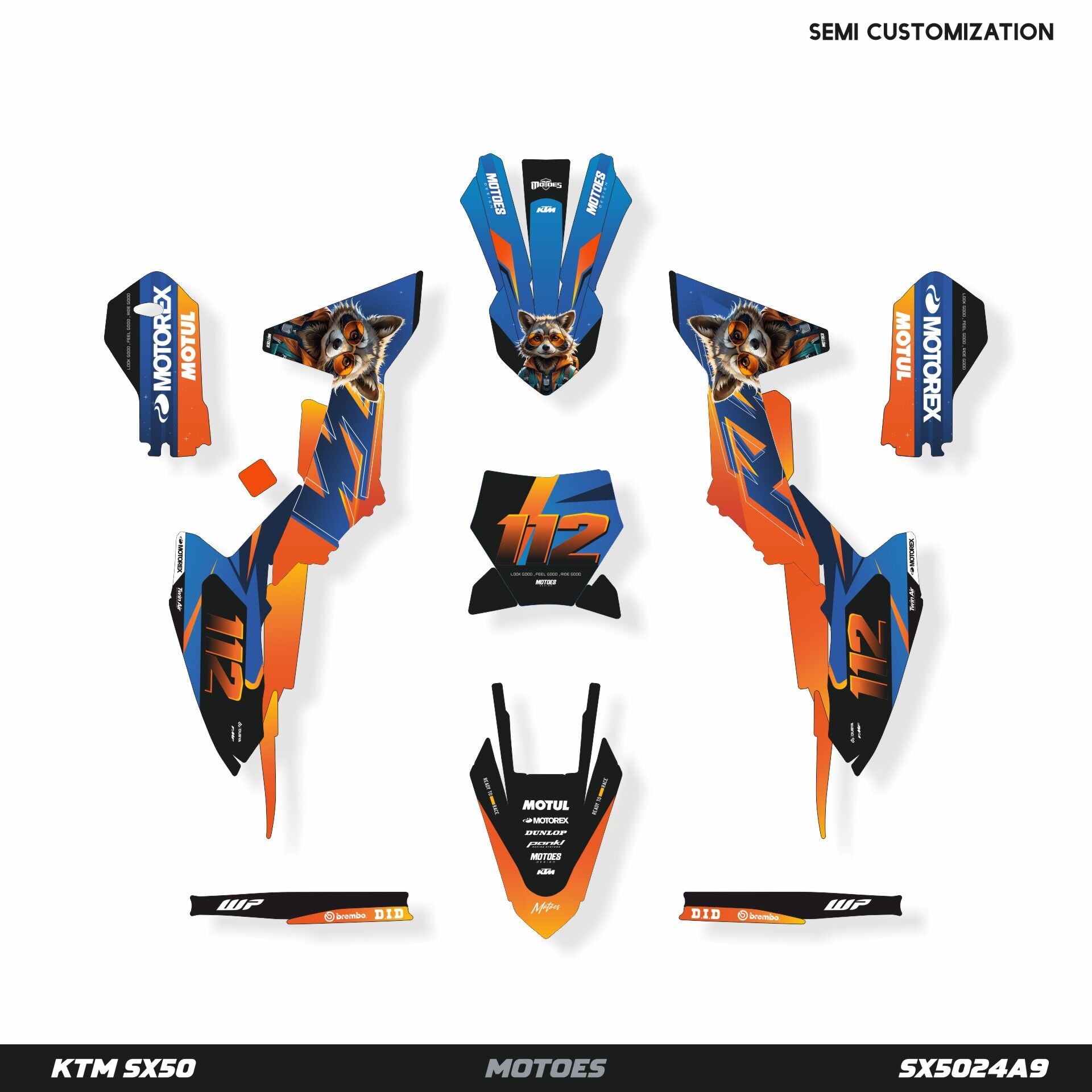 KTM SX50 Modeli İçin Grafik Kiti