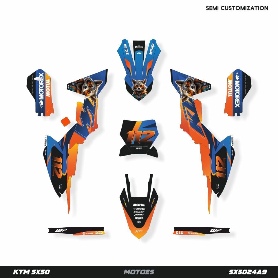 KTM SX50 Modeli İçin Grafik Kiti