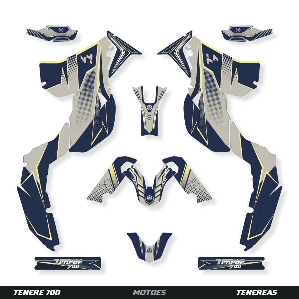 YAMAHA TENERE 700 İÇİN GRAFİK SETİ Tenere 700 Rally - 2026 - Standart Matte