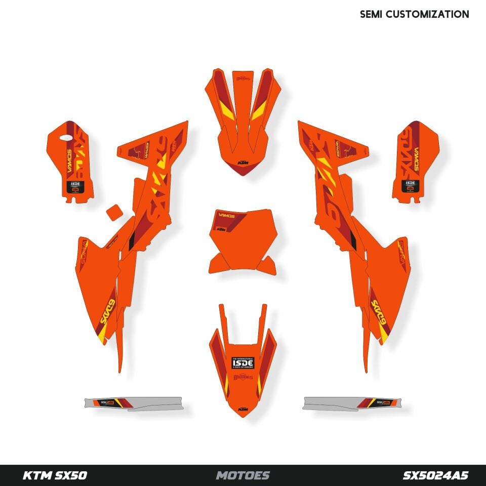 KTM SX50 Modeli İçin Grafik Kiti