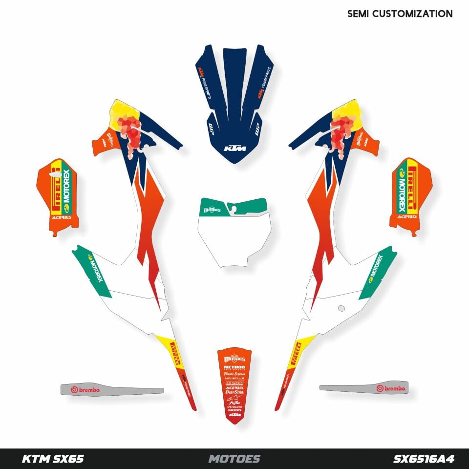 KTM SX65 Modeli İçin Grafik Kiti