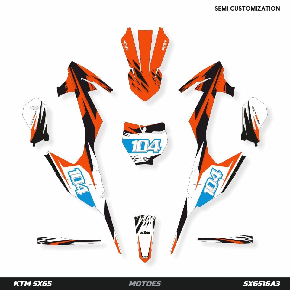 KTM SX65 Modeli İçin Grafik Kiti