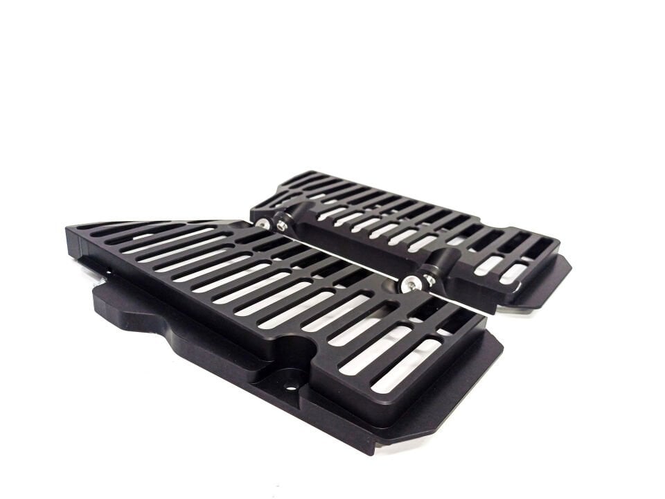 Sherco 2025 Radiator Guard CNC Machined from Solid Aluminum Sheet