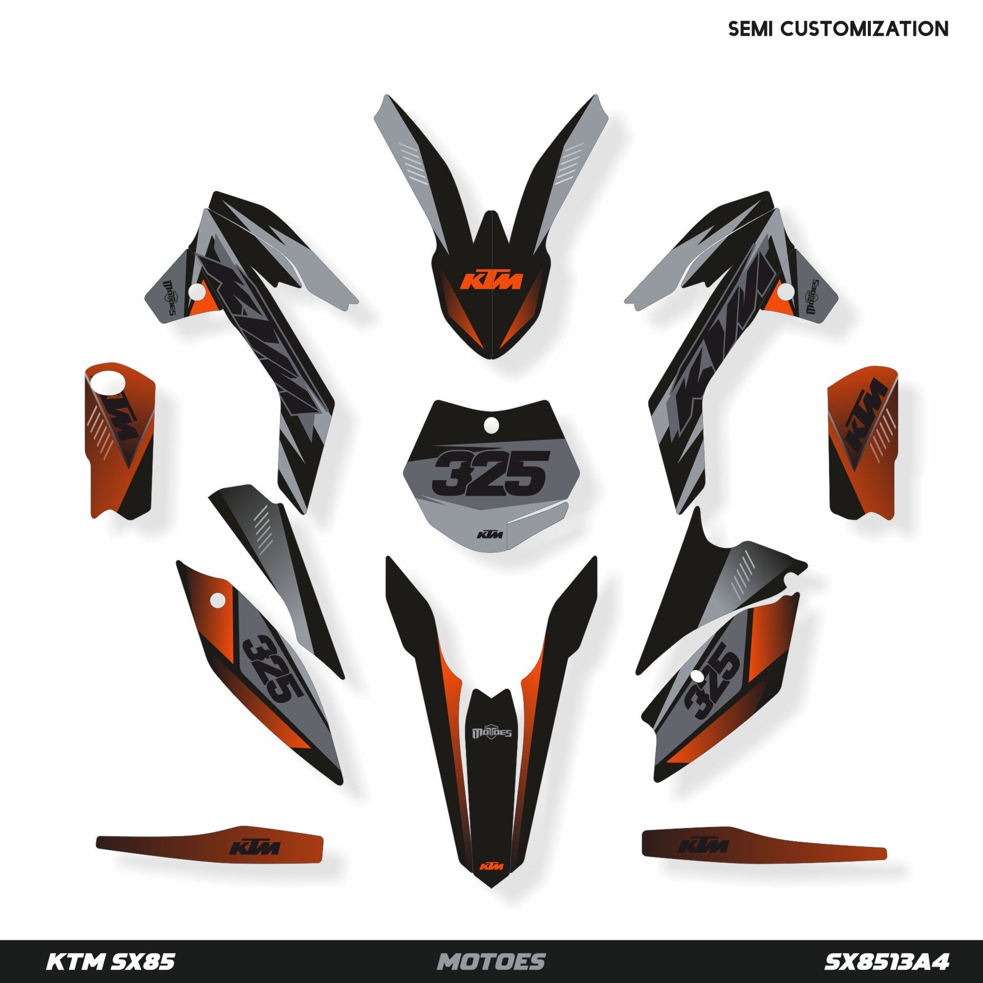 KTM SX85 Modeli Grafik Kiti