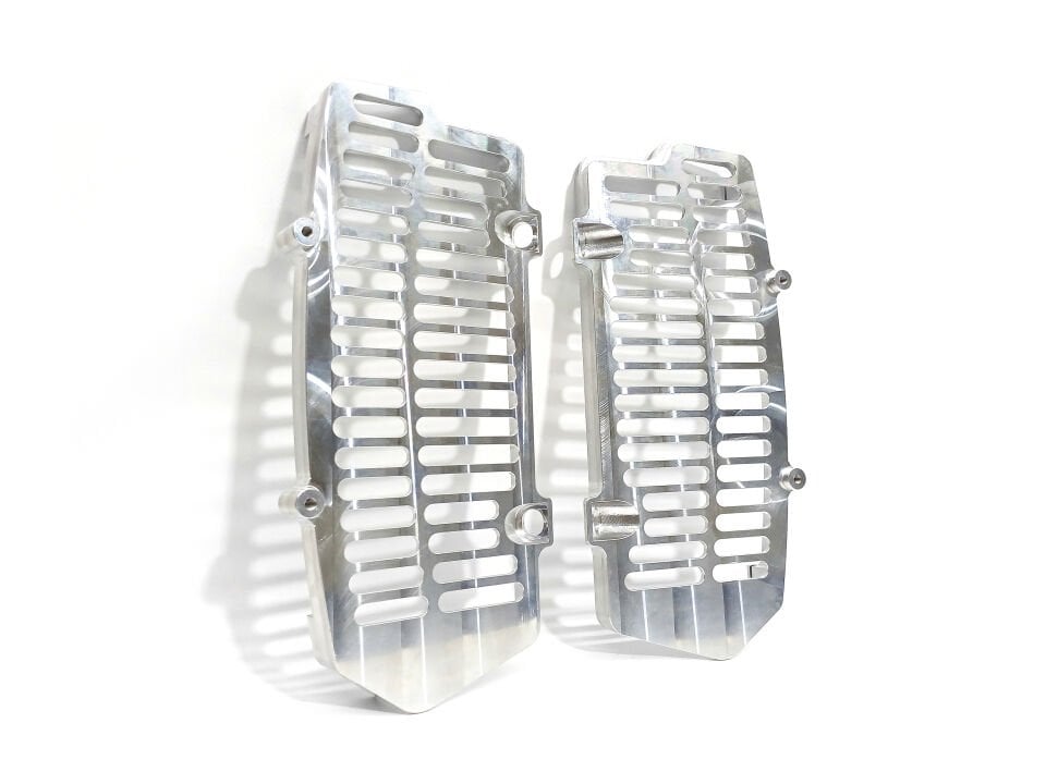 Radiator Guard CNC Machined from Solid Alm Plate for KTM / HUSQ / GASGAS