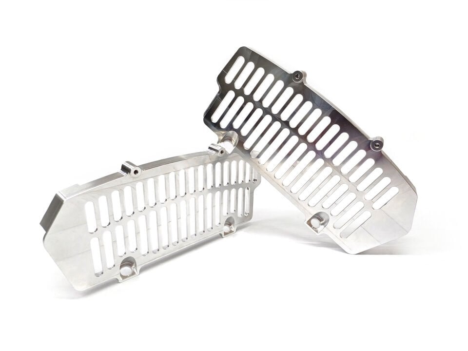 Radiator Guard CNC Machined from Solid Alm Plate for KTM / HUSQ / GASGAS